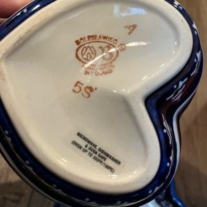 Polish Pottery heart shaped dishes